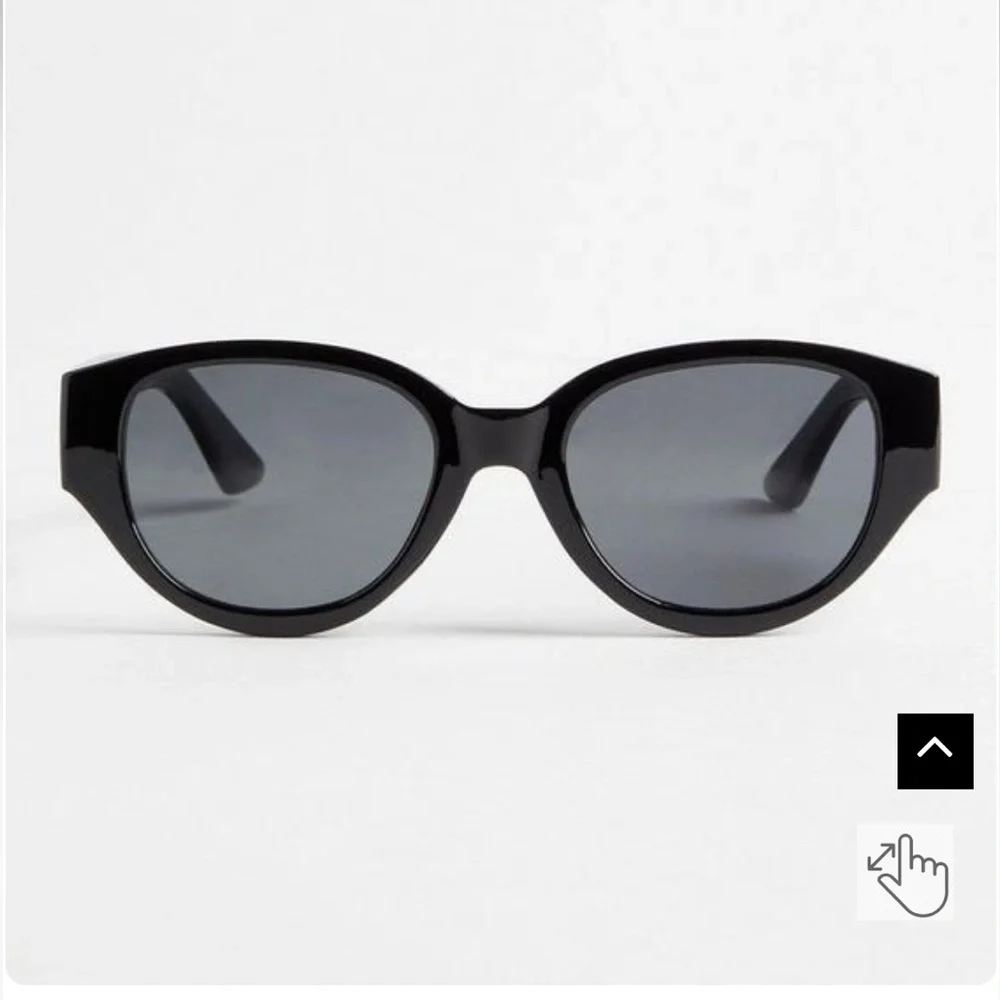 Torrid Black Angular Cateye Smoke Lens Sunglasses NWT